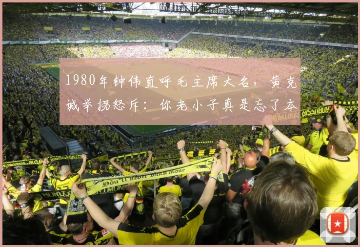 1980年钟伟直呼毛主席大名,黄克诚举拐怒斥:你老小子真是忘了本_网易订阅